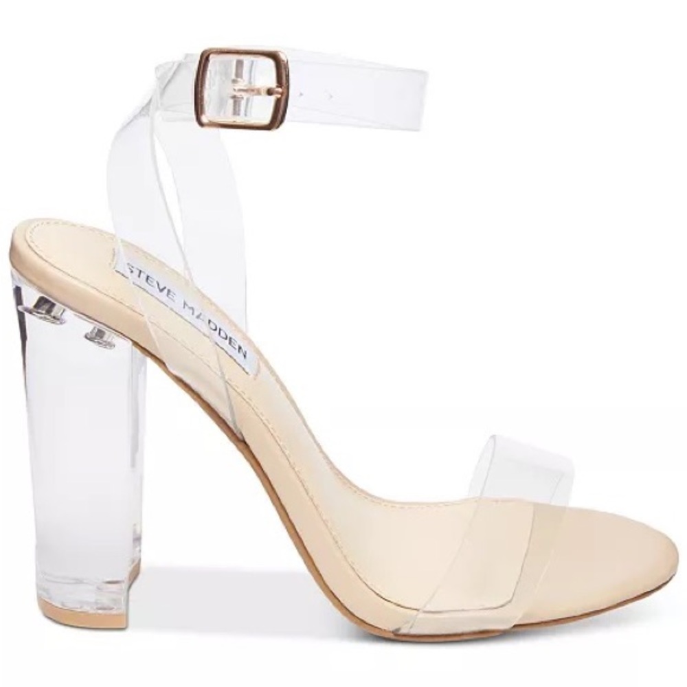 Steve Madden clear heels